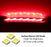 Dark Red Lens Full LED Rear Bumper Reflector Lights For Volkswagen 20-22 Passat
