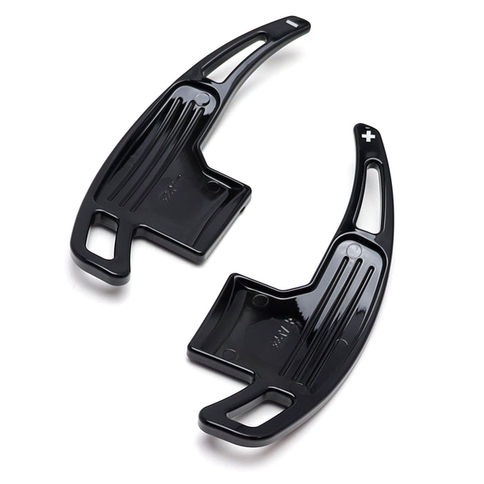 Gloss Black Finish Large Steering Wheel Paddle Shifters For Ford 2015-23 Mustang