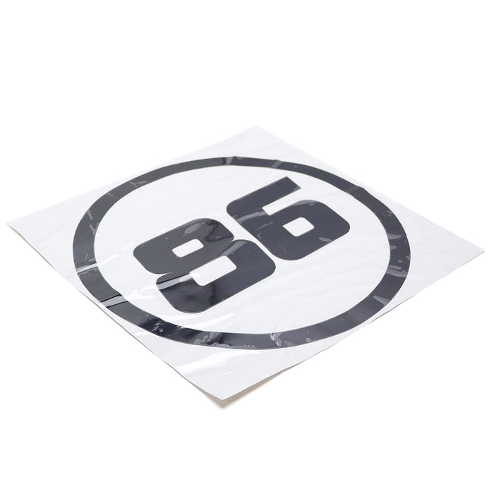 12" Iconic 86 Racing Car Roundel Vinyl Decals For Toyota 86 Scion FRS Subaru BRZ