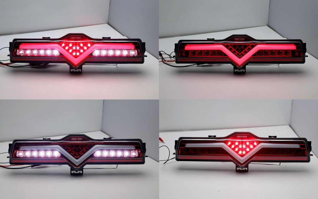 Clear Lens/Red Interior Full LED Rear Fog Light Kit For Scion FRS 86 Subaru BRZ