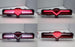 Clear Lens/Red Interior Full LED Rear Fog Light Kit For Scion FRS 86 Subaru BRZ