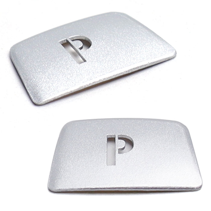 Silver Shift Knob P Button Cover Trim For BMW Fxx 3 4 5 6 X3 X5 X6 Standard Trim