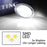 Clear Lens White Full LED Side Marker Lights For 07-19 Fiat 500 500e 500c Abarth
