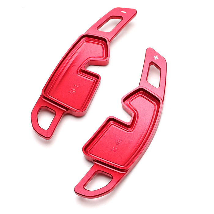 Red Aluminum Larger Paddle Shifter Extension For BMW G60 5 Series i5, G45 X3, X1