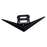 Vintage Style Matte Black Metal V8 Emblem For Grille Hood Trunk Fender Side Door