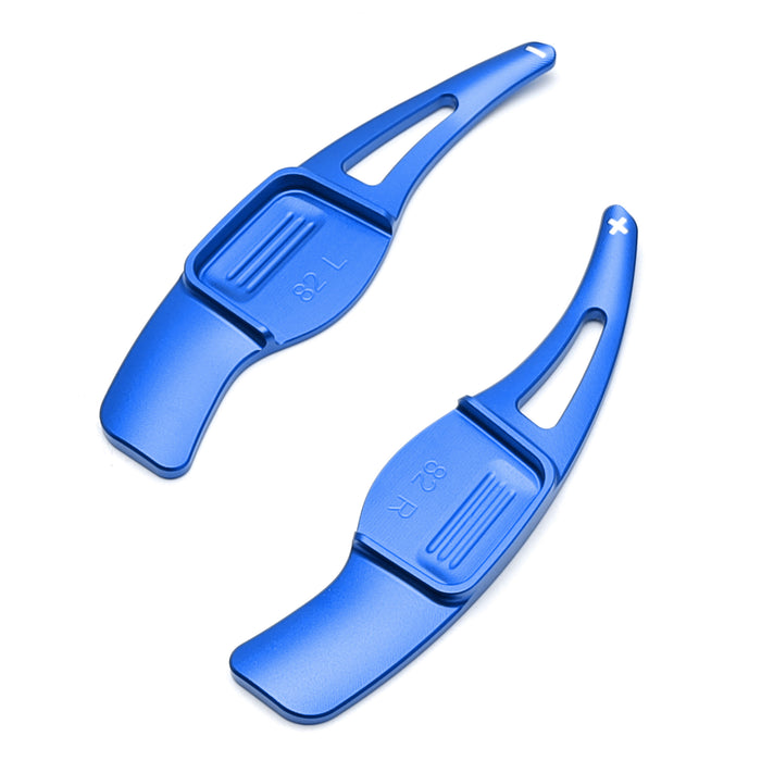 Sports Blue Aluminum Large Paddle Shifter Extension For Hyundai 2012-18 Veloster