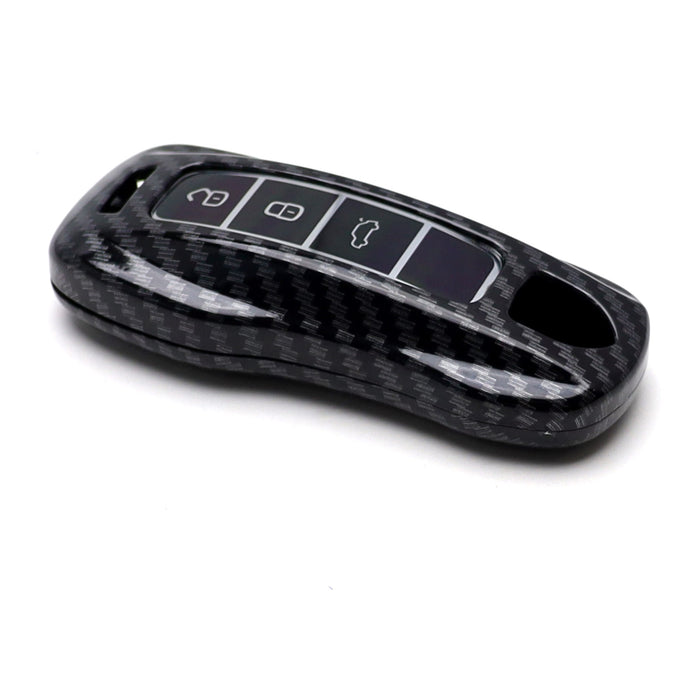 Carbon Pattern Plastic Shell For Porsche Panamera Taycan Cayenne Gen2 Smart Key