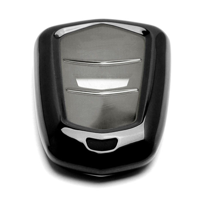 Chrome Black TPU Key Fob Case For Cadillac ATS CTS CT6 XTS XT5 ELR SRX Escalade