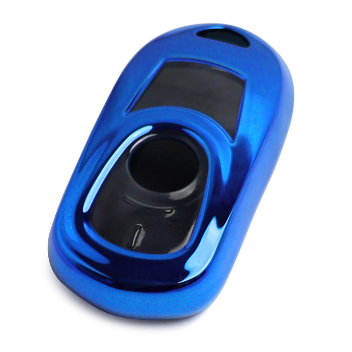 Chrome Blue TPU Key Fob Case For Buick Envision LaCrosse Encore Regal Enclave