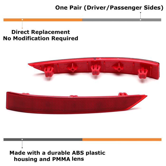 OE-Spec LH RH Red Lens Rear Bumper Reflector For BMW 19-22 G20 3 Series Standard