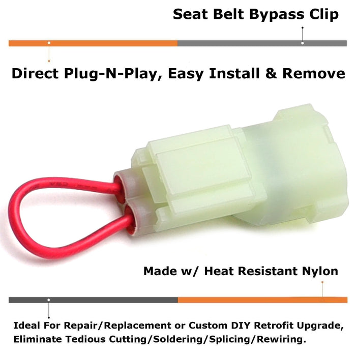 2 Buckle Restraint Override Bypass Adapters For Honda Pioneer 700 1000 ATV Seats