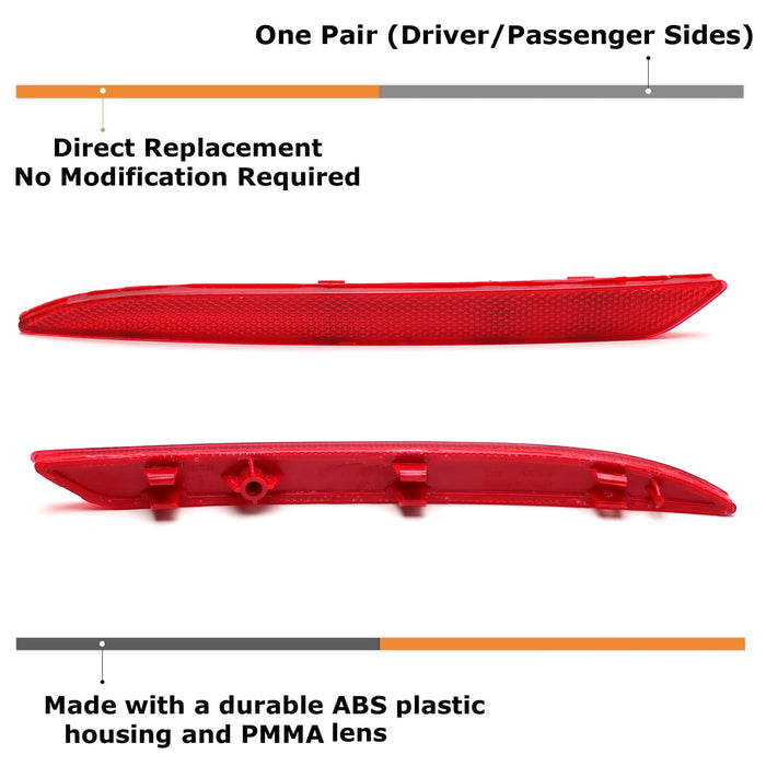 OE-Spec LH RH Red Lens Rear Bumper Reflector For Mercedes-Benz S GLE GLS Class
