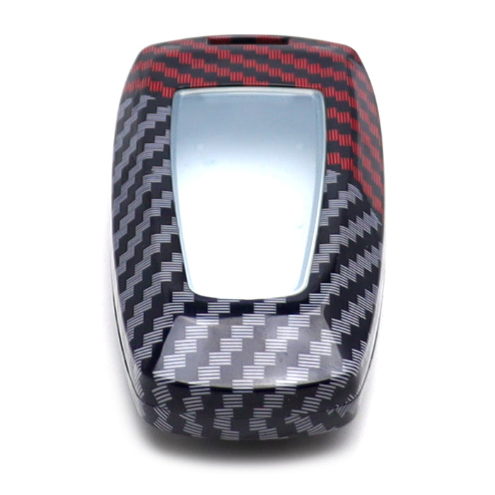 Black/Red Carbon Pattern Hard Key Cover For BMW 1 2 3 4 5 6 7 Series Fxx Chassis