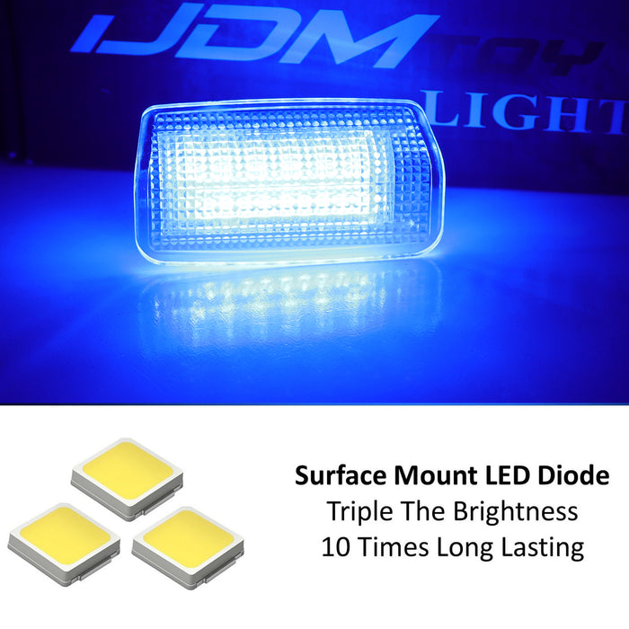 Blue 18-SMD Full LED Side Door Lights For Toyota 22+ Tundra/Sequoia Lexus GX550