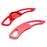 Red Aluminum Larger Paddle Shifter Extensions For Hyundai 2009-12 Genesis Coupe