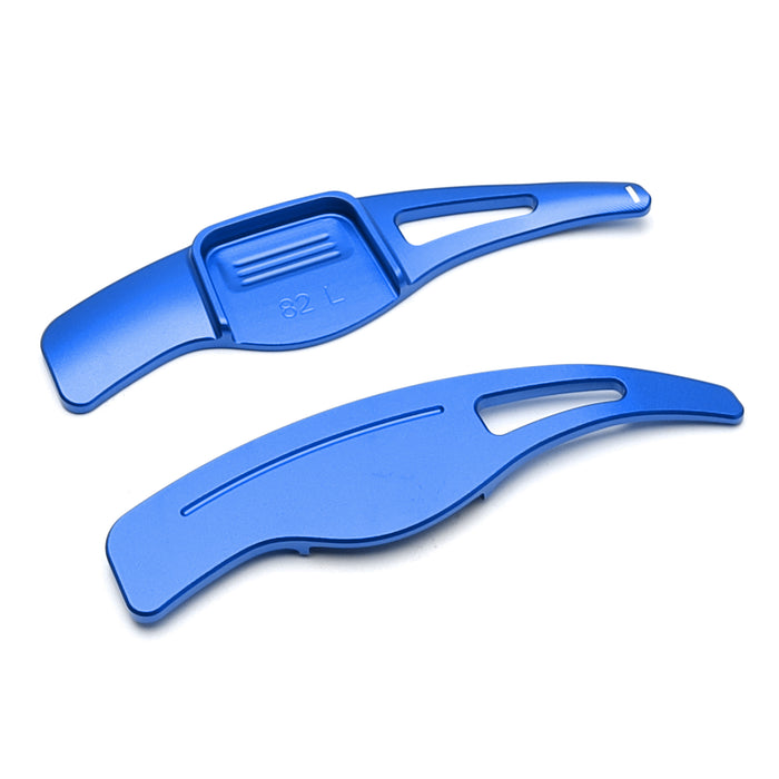 Sports Blue Aluminum Large Paddle Shifter Extension For Hyundai 2012-18 Veloster