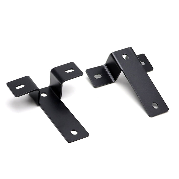 Dual LED Ditch Light Hood Mount Windshield A-Pillar Bracket For Jeep Wrangler JL