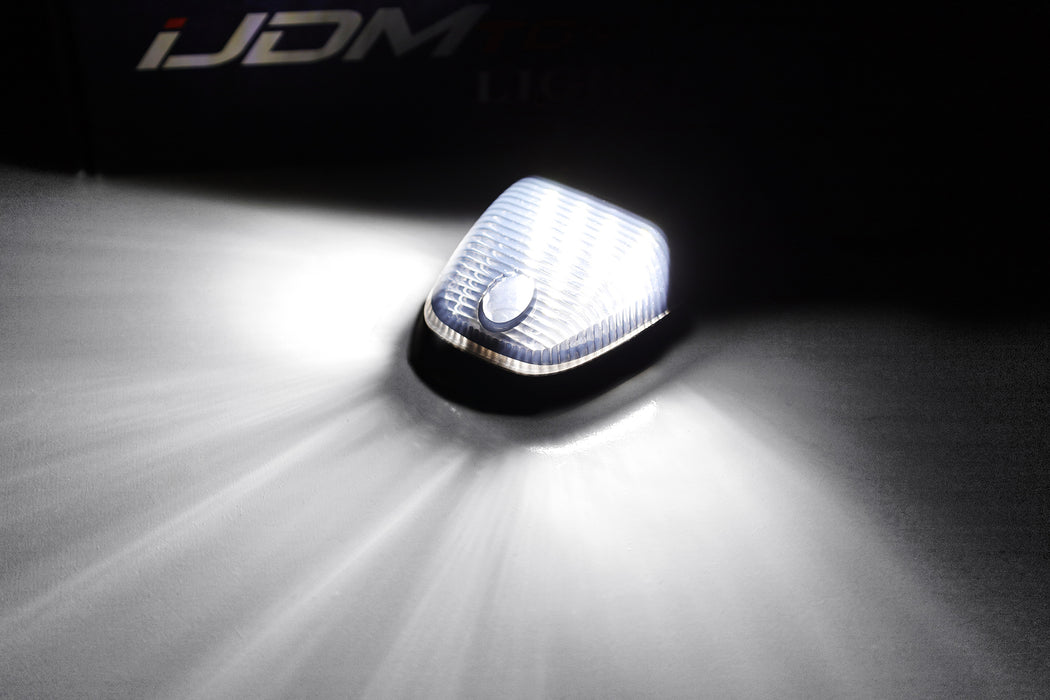 5pc Smoked Lens White Full LED Cab Roof Marker Light Kit For Dodge 2019-up RAM