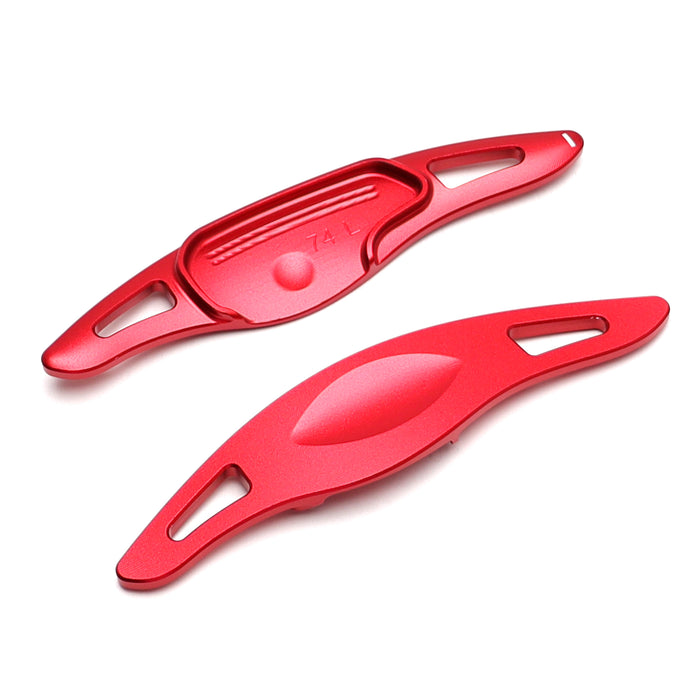 Red Aluminum Larger Paddle Shifter Extensions For Hyundai 24+ Sonata Tucson Kona
