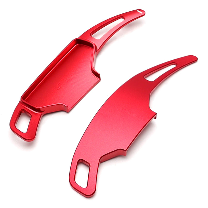 Red Aluminum Larger Performance Paddle Shifter Extensions For 24-up Ford Mustang