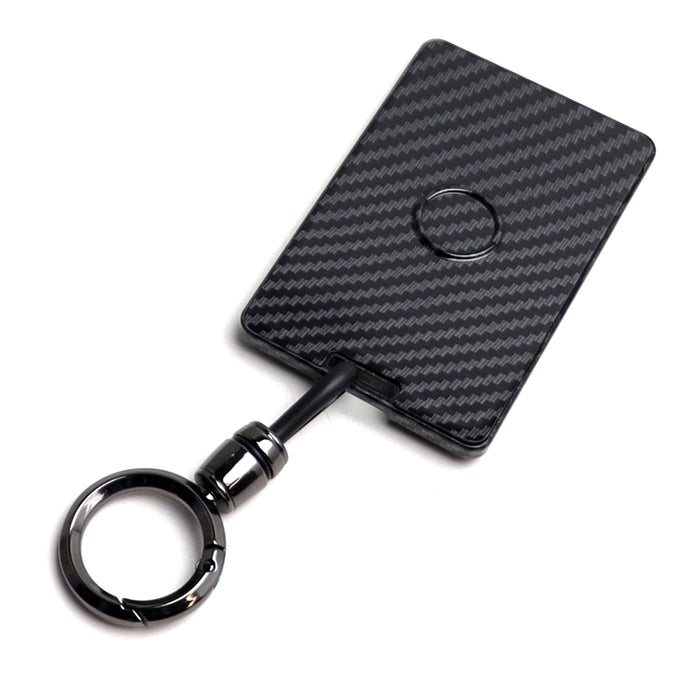 Black "Carbon Fiber" Key Card Holder Keychain For Tesla Model 3 Y S X Cybertruck