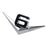Vintage Style 3D Chrome Metal V6 Emblem For Grille Hood Trunk Fender Side Door