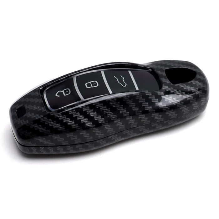 Carbon Pattern Plastic Shell For Porsche Panamera Macan Cayenne Gen1 Smart Key