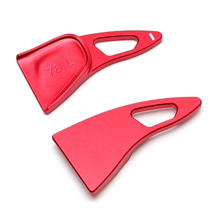 Sports Red Large Paddle Shifter Extensions For 22-25 Chevy Silverado GMC Sierra