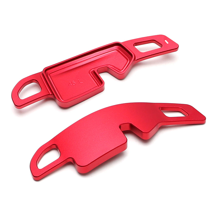 Red Aluminum Larger Paddle Shifter Extension For BMW G60 5 Series i5, G45 X3, X1