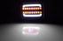 Clear Full LED White Halo/Amber Sequential Blink Front Turn Signal For Hummer H2