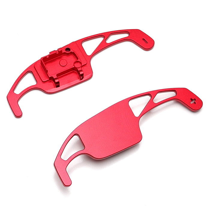 Red Aluminum Larger Paddle Shifter Replacement Kit For VW MK6 Golf GTI Jetta CC