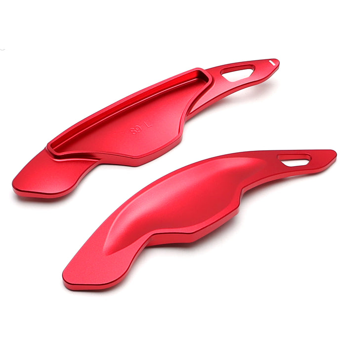 Sports Red Aluminum Larger Steering Wheel Paddle Shift For Cadillac ATS CT6 XT5