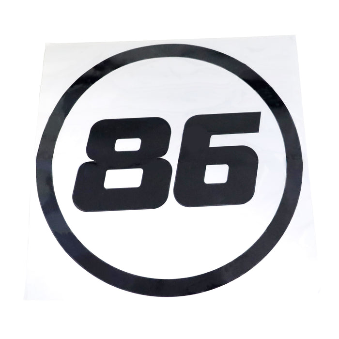 12" Iconic 86 Racing Car Roundel Vinyl Decals For Toyota 86 Scion FRS Subaru BRZ