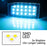 Ice Blue LED Under Side Mirror Puddle Lights For Land Rover Range Rover LR2 LR3