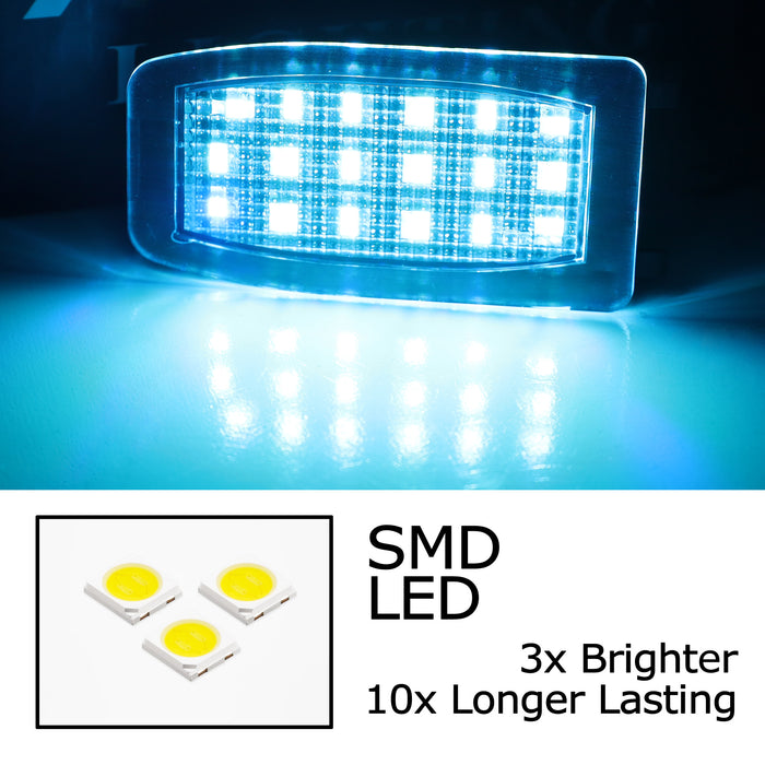 Ice Blue LED Under Side Mirror Puddle Lights For Land Rover Range Rover LR2 LR3