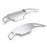 Silver Aluminum Larger Performance Paddle Shifter Extension For 24+ Ford Mustang