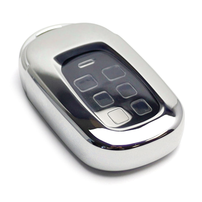 Silver Front/Back Full Coverage TPU Key Fob Case For 22+ Honda Accord Civic CRV