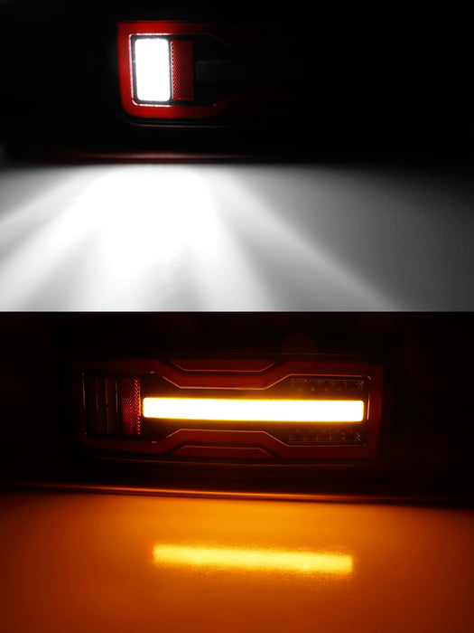 GMC Hummer EV Dark Smoked Lens Full LED Tail Lights w/ Turn/Brake/Reverse For H2