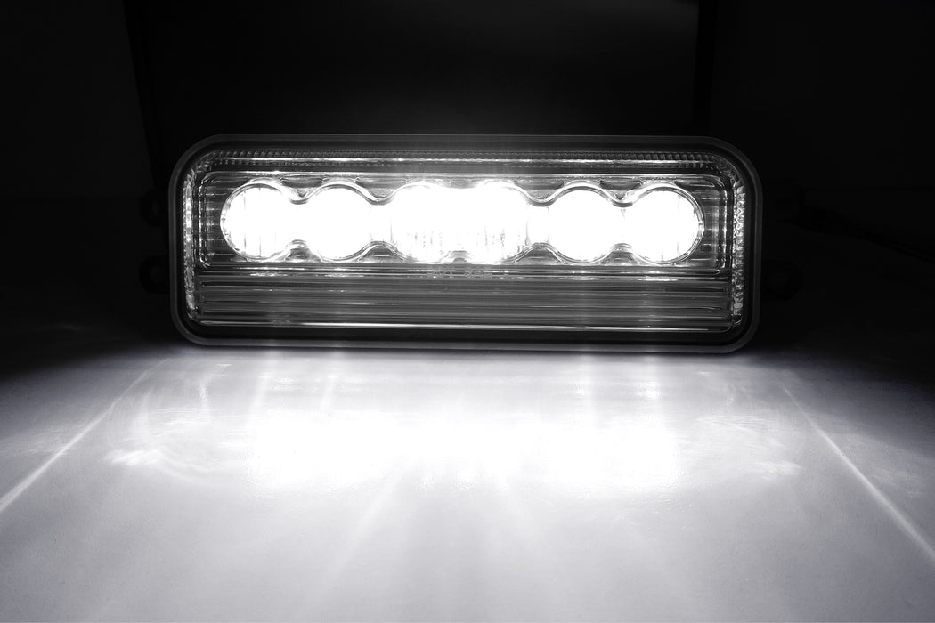 Clear Lens White 6-LED Fog Light Kit For 22+ Tundra/Sequoia, 24+ Tacoma/4Runner