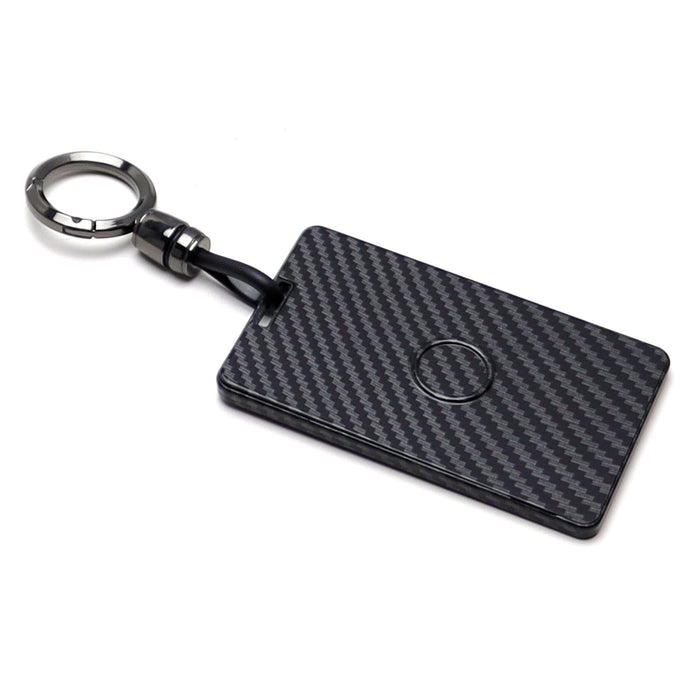 Black "Carbon Fiber" Key Card Holder Keychain For Tesla Model 3 Y S X Cybertruck