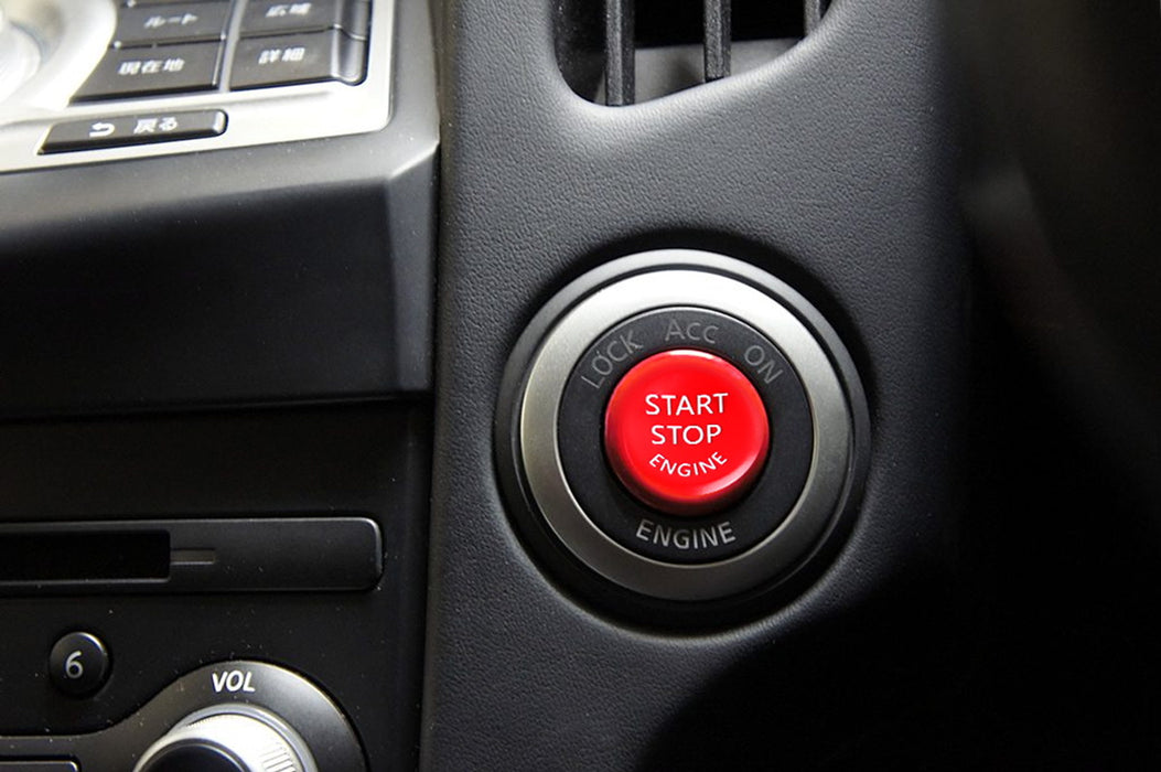 NISMO Style Red Engine Push Start Button For Nissan 370Z GT-R Infiniti G37 QX70