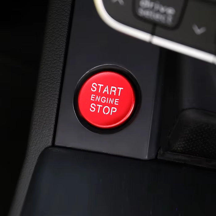 RS Sports Style Red Engine Push Start Button For Audi 2017-24 A4 S4 RS4 A5 S5 Q5