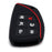 Red Stripe Black Silicone Cover For 21-up Chevy Suburban/Tahoe, GMC Yukon 6B Key