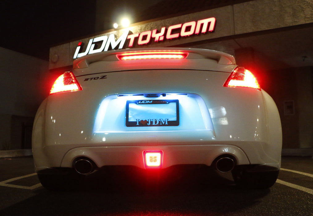 Ice Blue Full LED License Plate Lights For Nissan 350Z 370Z GTR Infiniti G37 Q60