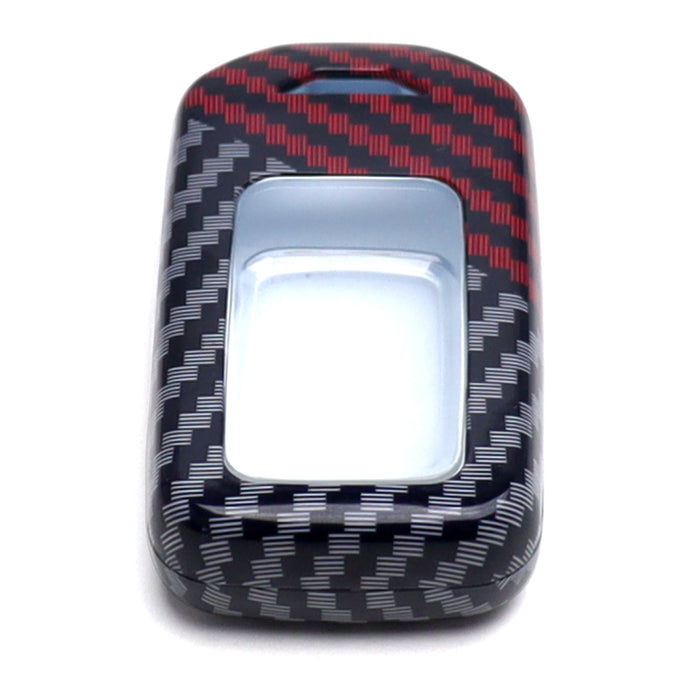 Black/Red Carbon Pattern Hard Key Cover For Honda Accord Civic CR-V HR-V Odyssey