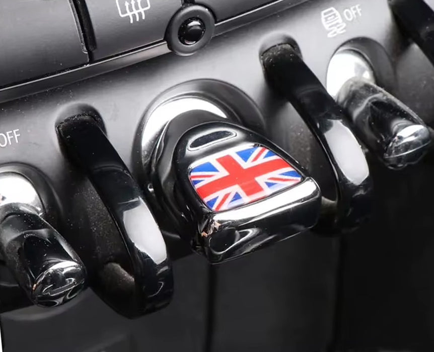 Red/Blue UK Union Jack Design Engine Start Push Start Cap Cover For 3rd Gen MINI