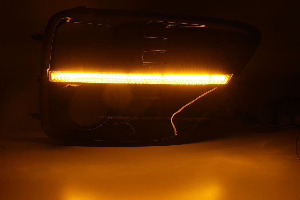 Switchback LED Daytime Running Light/Turn Signal Fog Light Bezels For ...