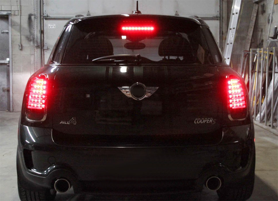 Smoked Lens Red LED Rear Windshield High Mount 3rd Brake Light For 2007-18 MINI