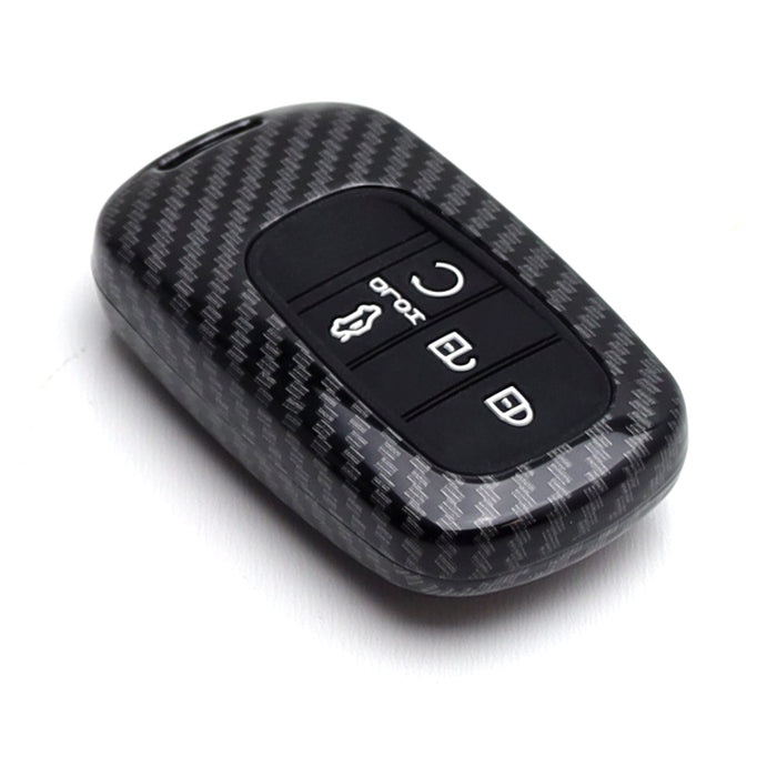 Black "Carbon Fiber" Key Shell For Honda 22/23-up Accord Civic CRV Oval Key Fob