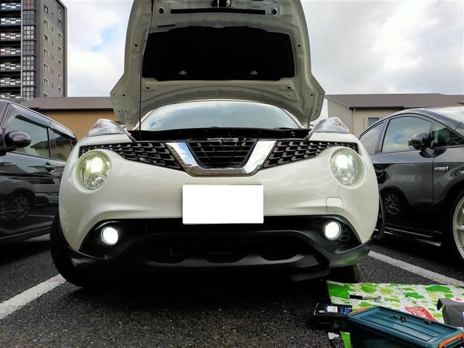 Clear Lens 3-Stripe White 20W High Power LED Fog Light Kit For Nissan Infiniti